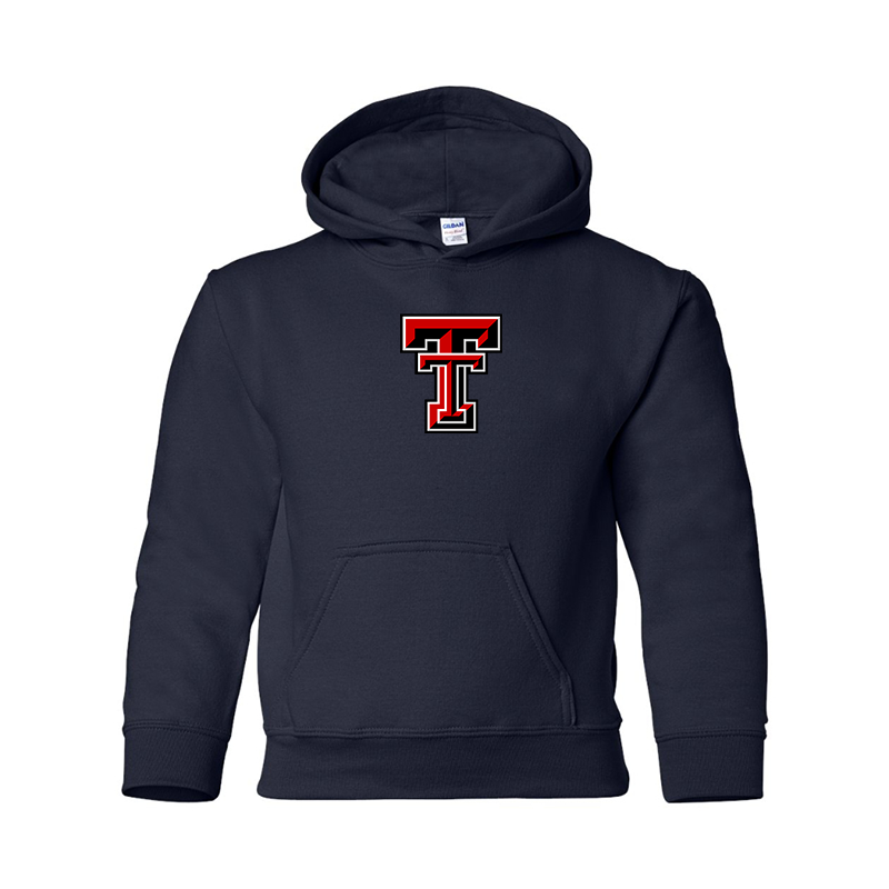 Youth Texas Tech Red Raiders  Gildan Heavy Blend  Hooded Sweatshirt