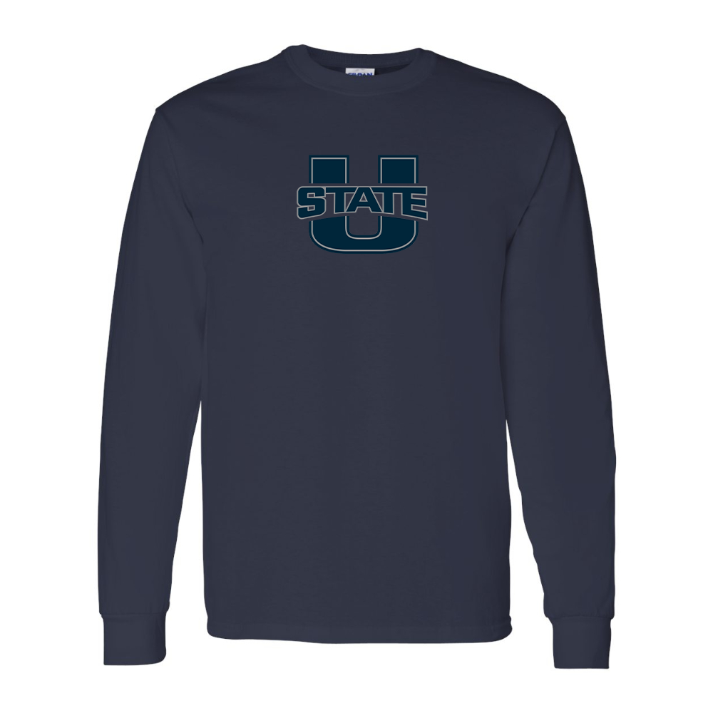 Men's Utah State Aggies Gildan Heavy Cotton Long Sleeve T-Shirt