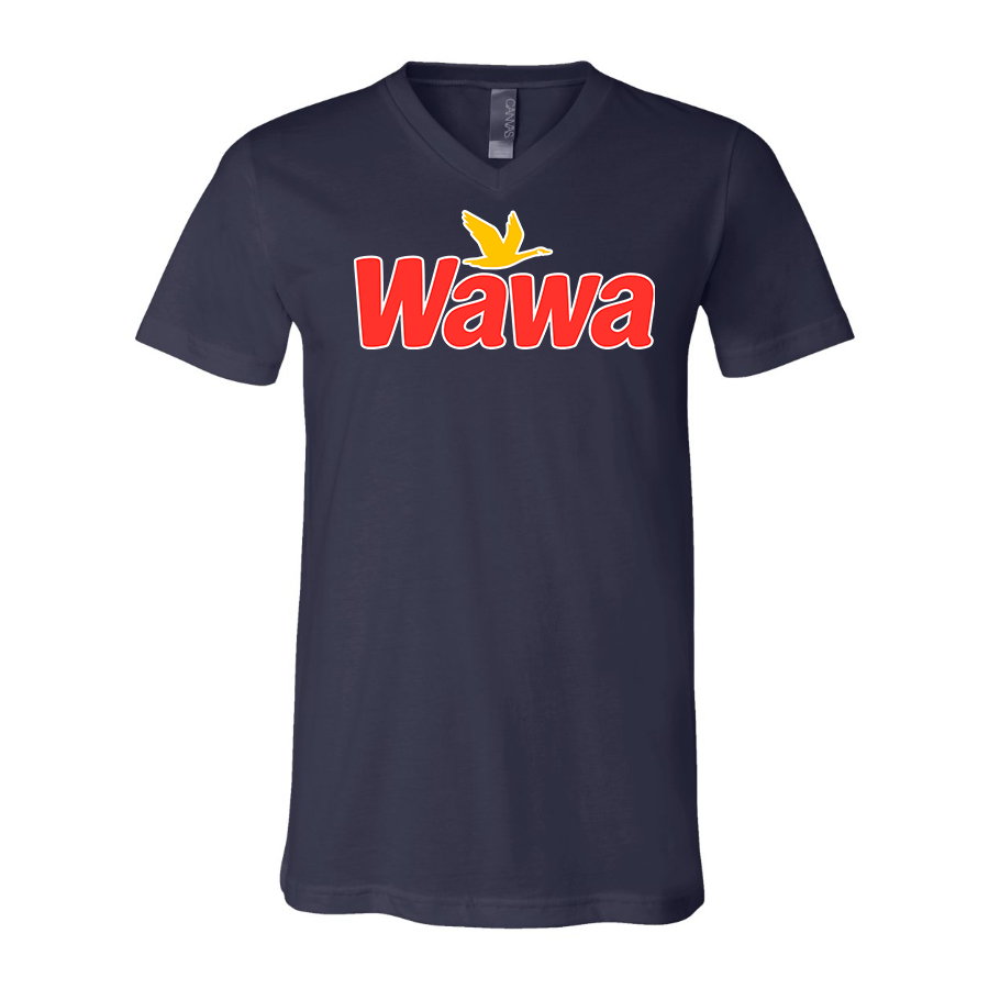 Men's Wawa Gas Station  BELLA + CANVAS - Jersey V-Neck T-Shirt