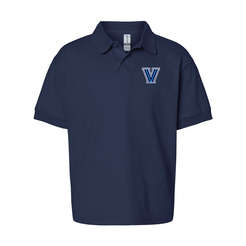 Youth Villanova Wildcats Gildan Dry Blend Jersey Polo