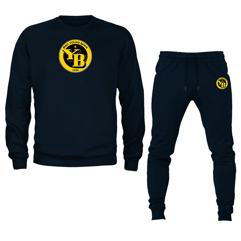 Men's Young Boys Soccer Crewneck Sweatshirt Joggers Suit