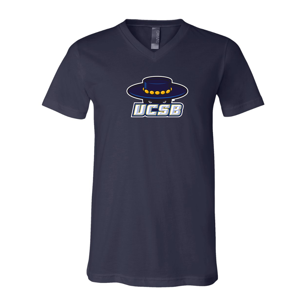 UCSB Gauchos BELLA  CANVAS - Jersey V-Neck T-Shirt