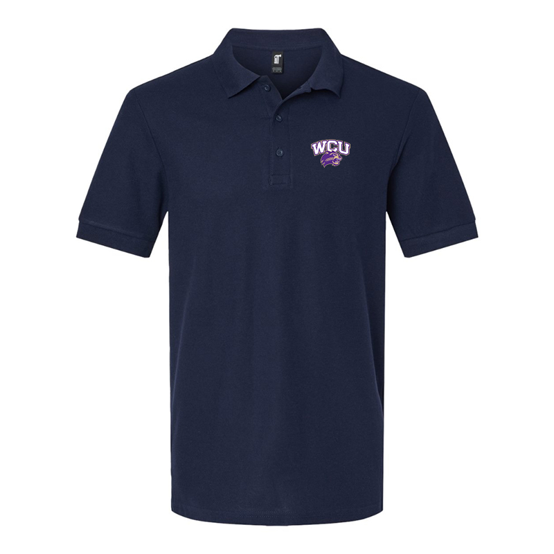 Men'sWestern Carolina Catamounts  Gildan Hammer Pique Polo