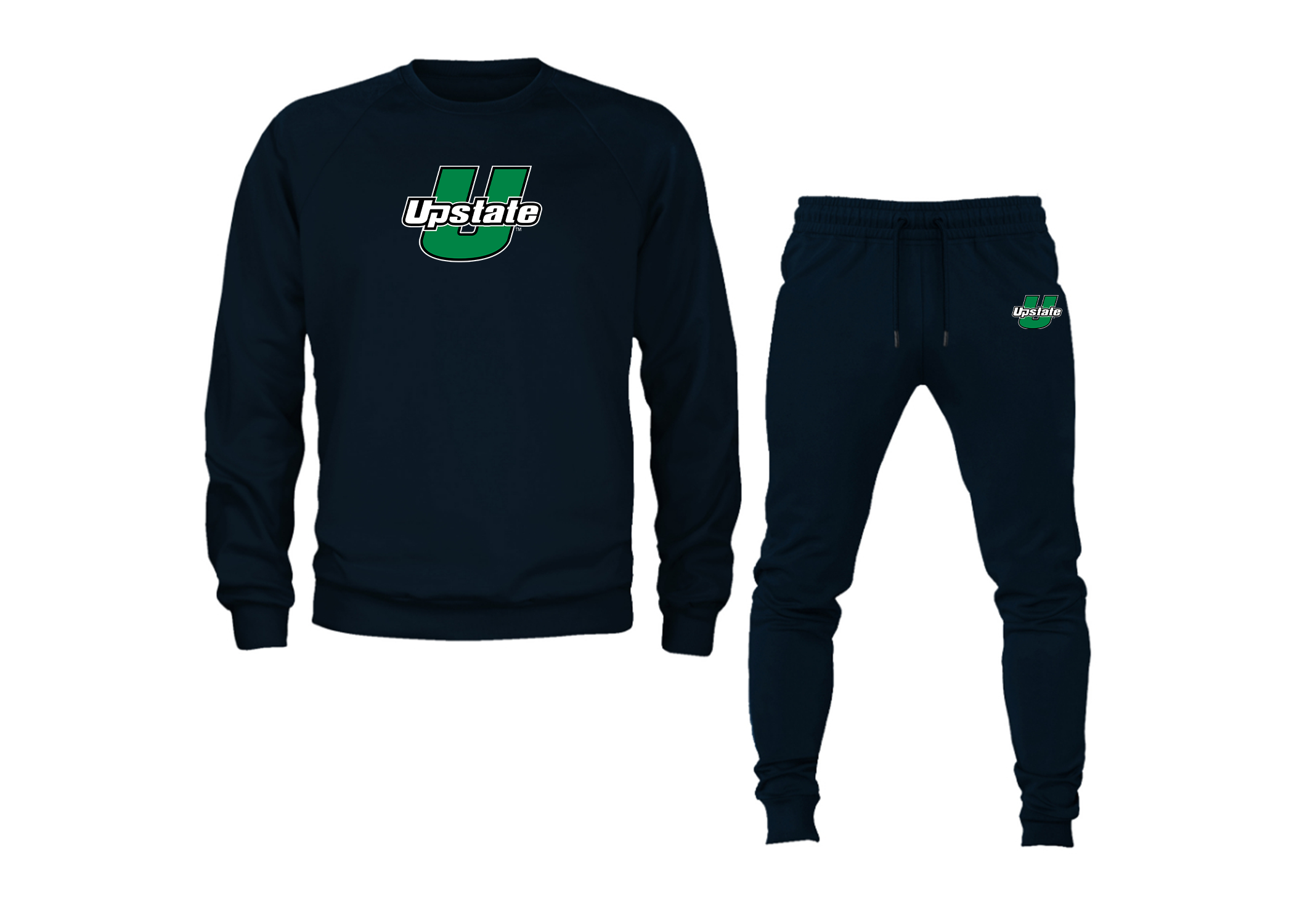 Men's USC Upstate Spartans Crewneck Sweatshirt Joggers Suit