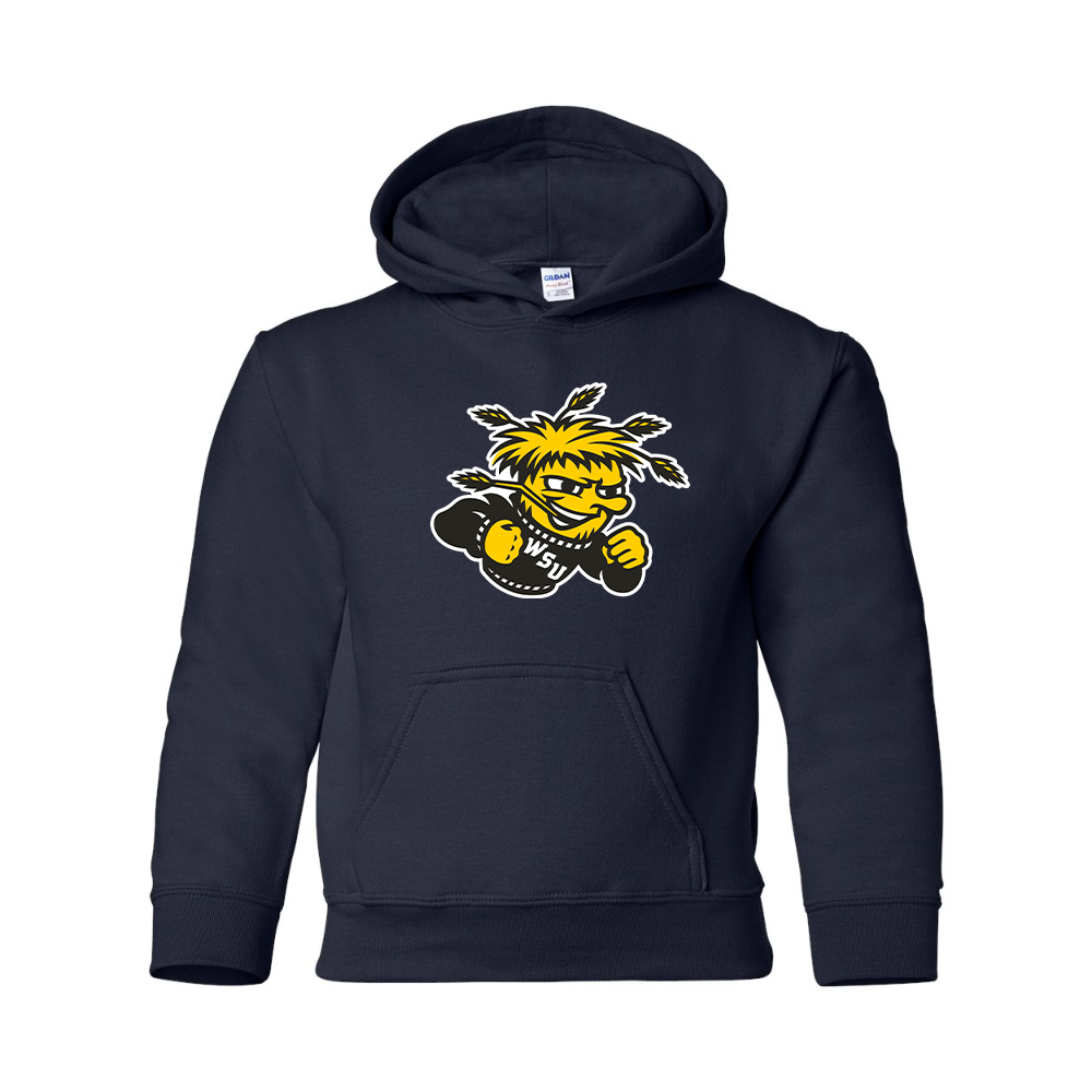 Youth Wichita State Shockers  Gildan Heavy Blend  Hooded Sweatshirt