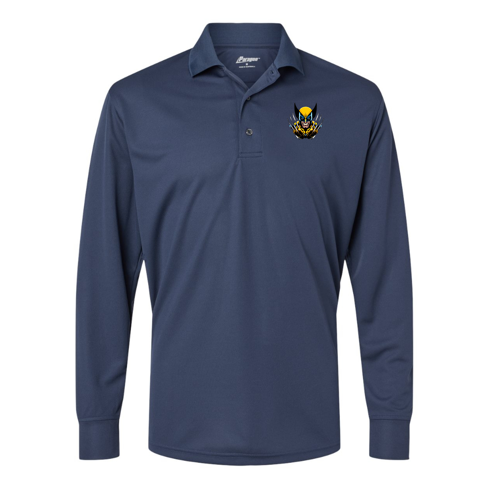 Men's Wolverine 2025 Art  Paragon Prescott Long Sleeve Polo