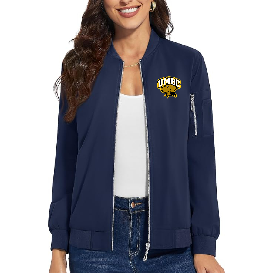Women's UMBC Retrievers  Premium Bomber Jacket Outerwear