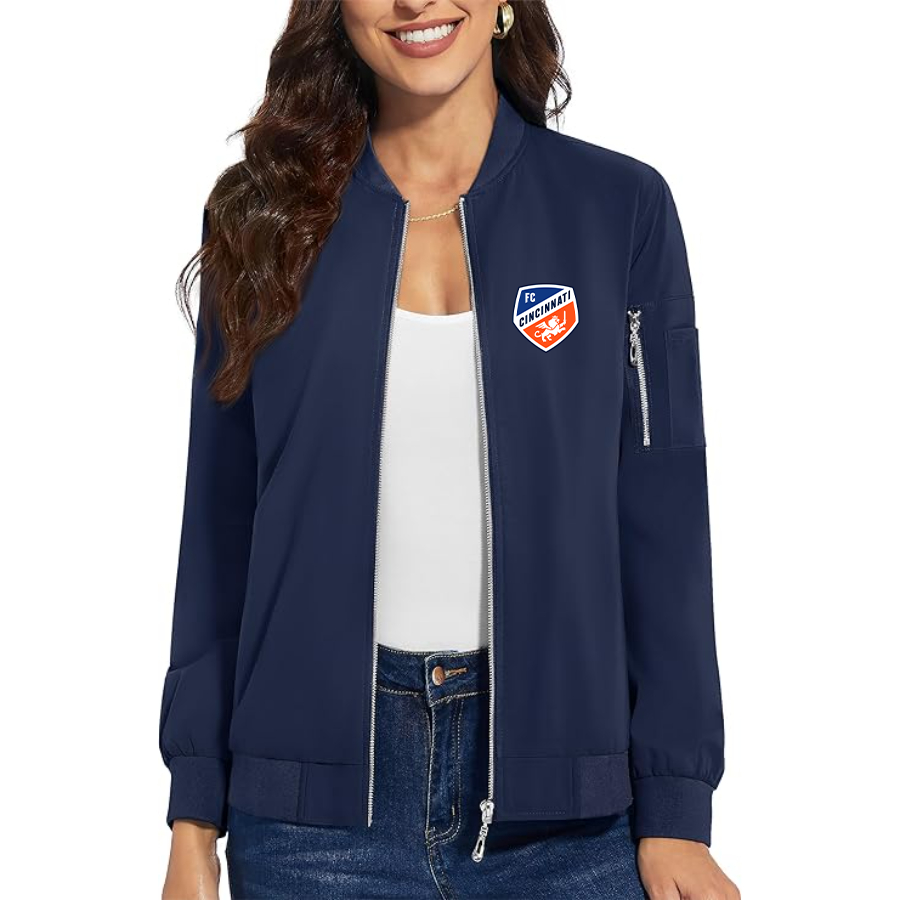 Women's FC Cincinnati Premium Bomber Jacket Outerwear