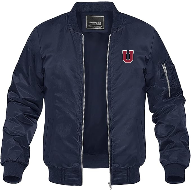 Men's Union Dutchmen Lightweight Bomber Jacket Windbreaker Softshell Varsity Jacket Coat