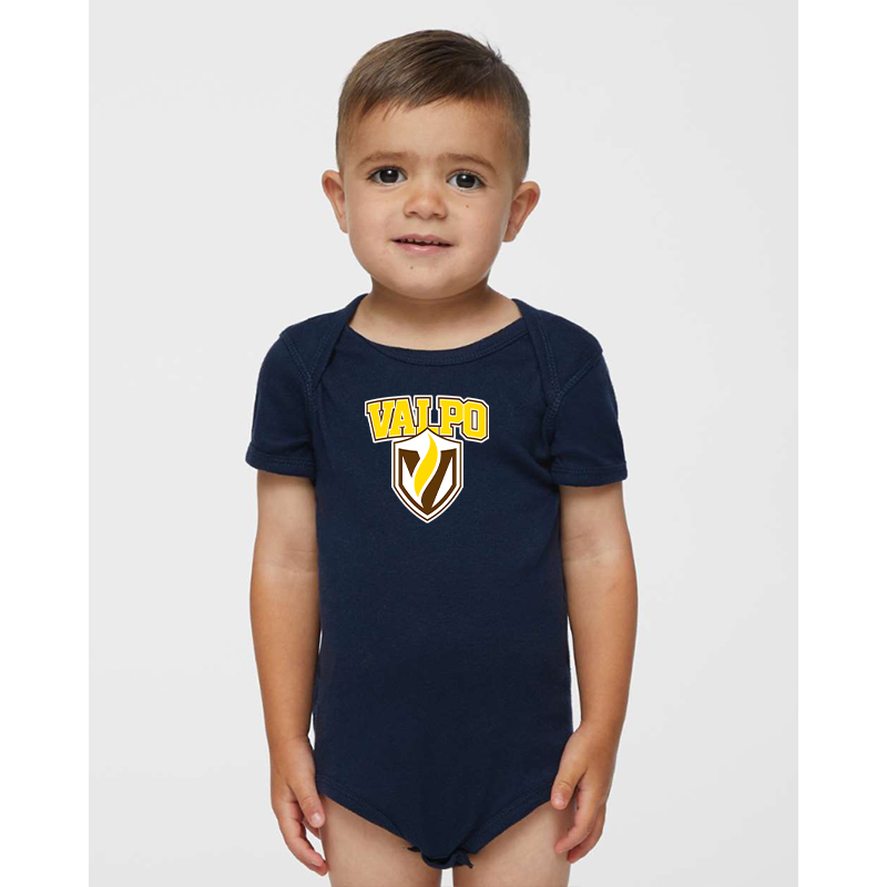 Valparaiso Crusaders  Rabbit Skins Infant Baby Rib Bodysuit