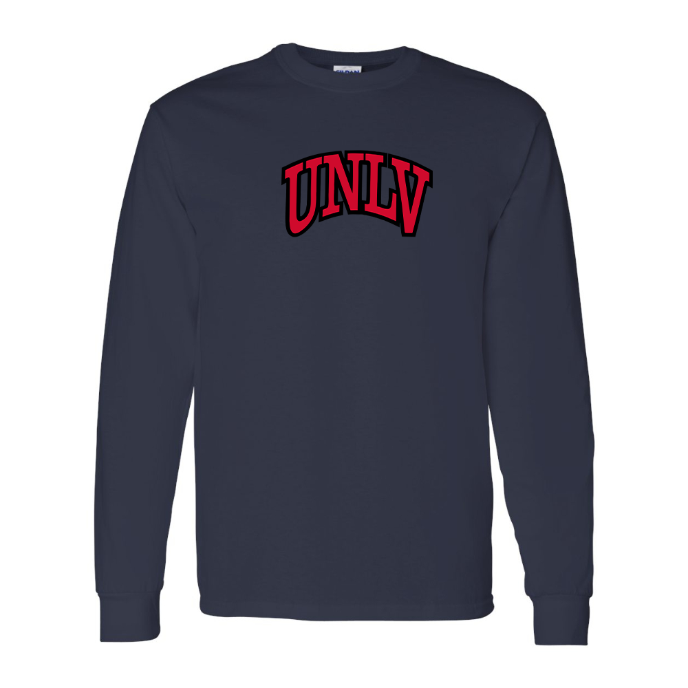 Men's UNLV Rebels Gildan Heavy Cotton Long Sleeve T-Shirt