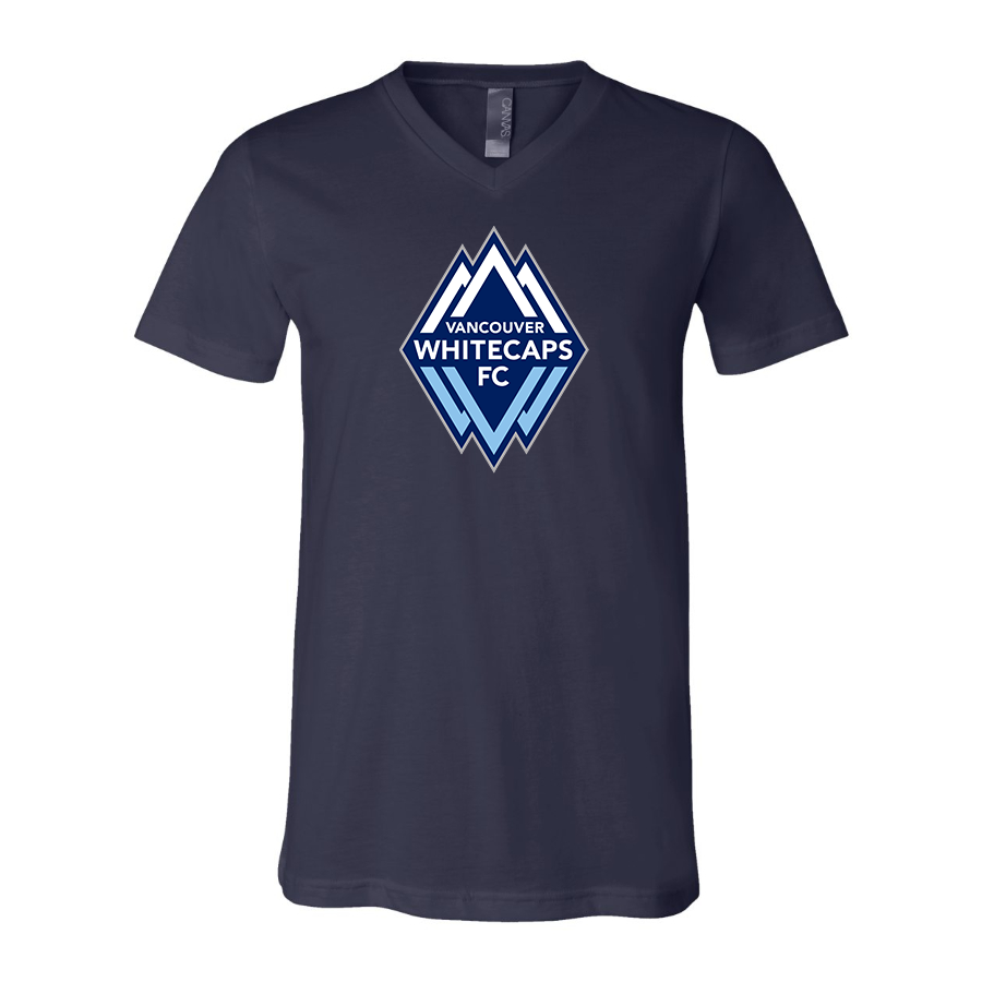 Men's Vancouver Whitecaps FC BELLA + CANVAS - Jersey V-Neck T-Shirt