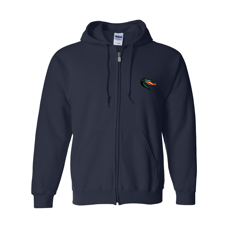 Men's UAB Blazers Gildan  Heavy Blend Full Zip Hooded Sweatshirt
