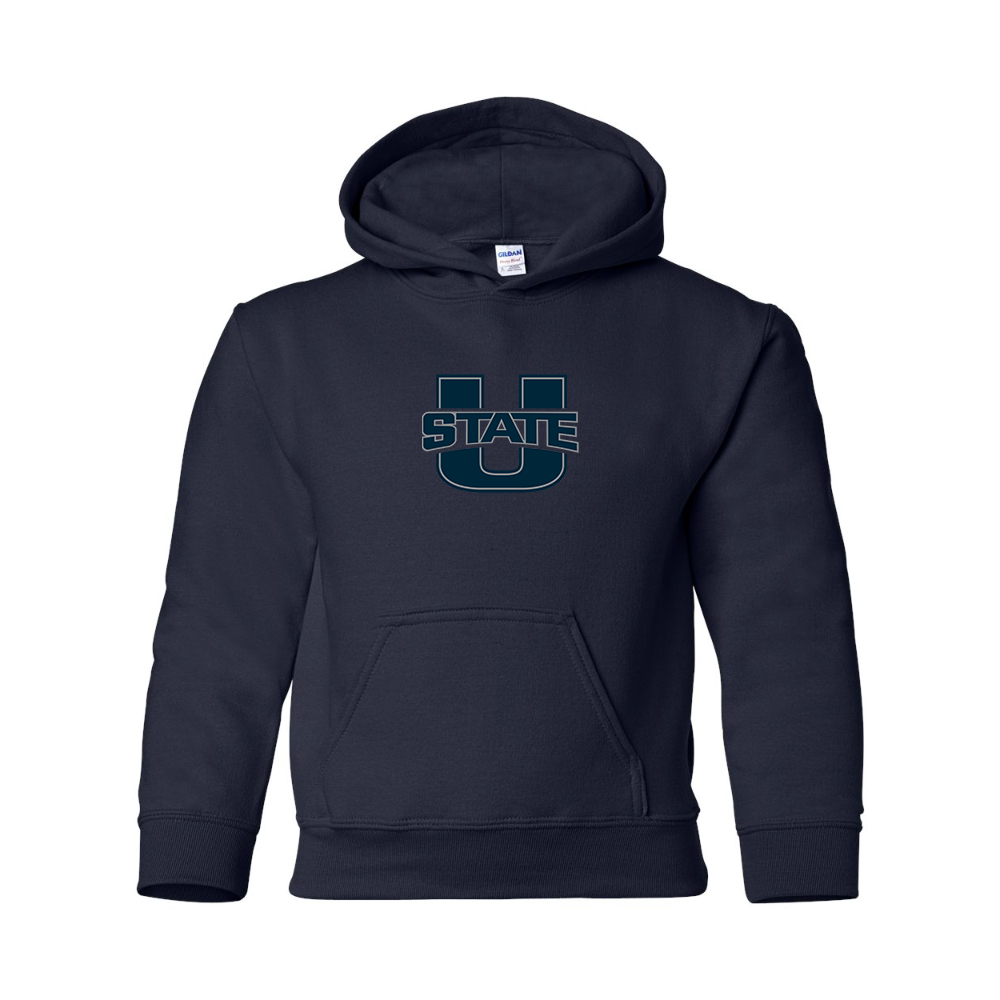 Youth Utah State Aggies  Gildan Heavy Blend  Hooded Sweatshirt