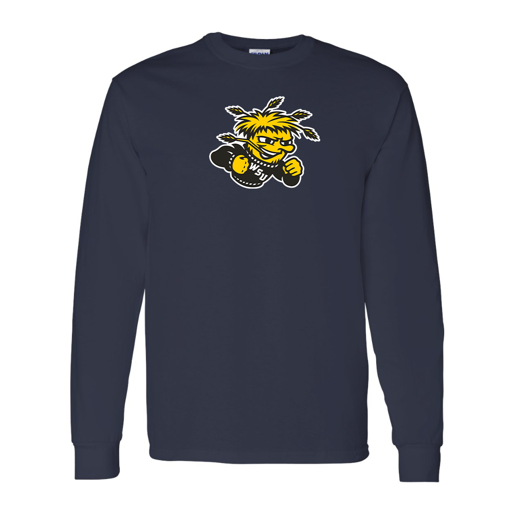 Men's Wichita State Shockers  Gildan Heavy Cotton Long Sleeve T-Shirt