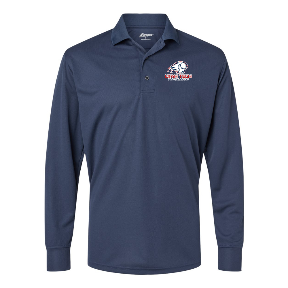 Men's  Utah Tech Trailblazers Paragon Prescott Long Sleeve Polo