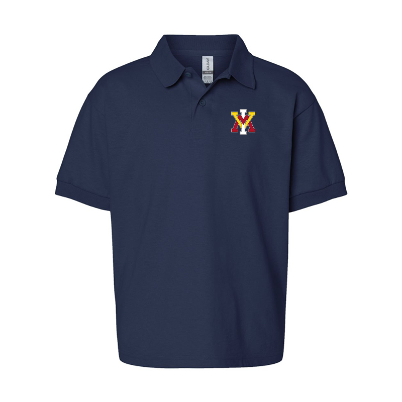 Youth VMI Keydets Gildan Dry Blend Jersey Polo