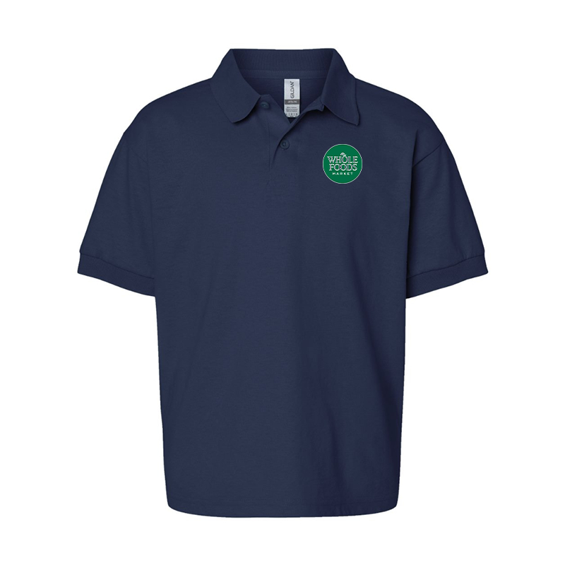 Youth Whole Foods Market Gildan Dry Blend Jersey Polo