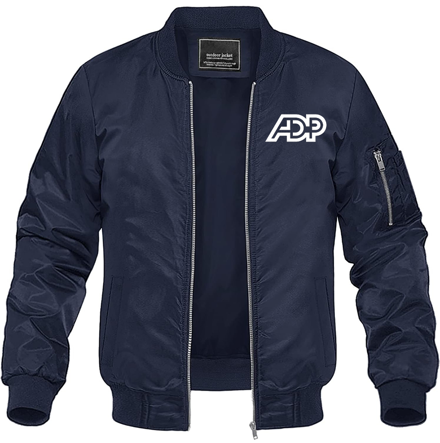 Men's ADP  Lightweight Bomber Jacket Windbreaker Softshell Varsity Jacket Coat