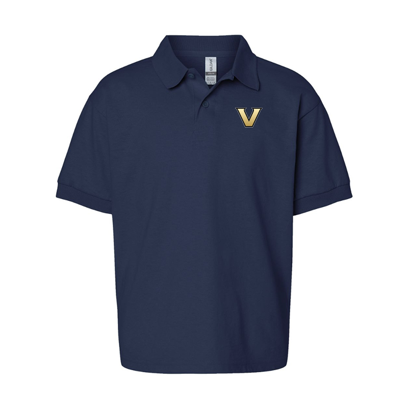 Youth Vanderbilt Commodores Gildan Dry Blend Jersey Polo