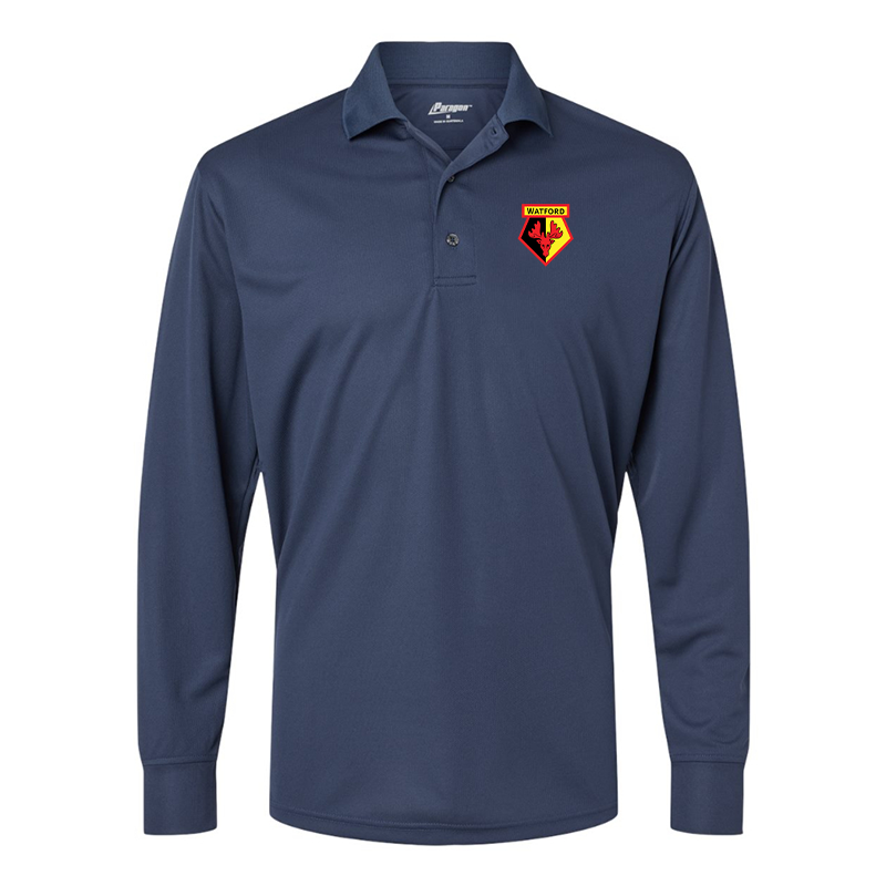 Men's Watford Soccer Paragon Prescott Long Sleeve Polo