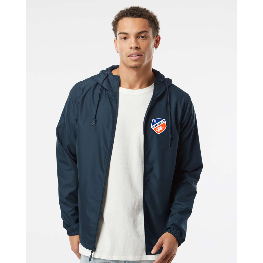 Men's  FC Cincinnati Independent Trading Co Lightweight Windbreaker Full-Zip Jacket