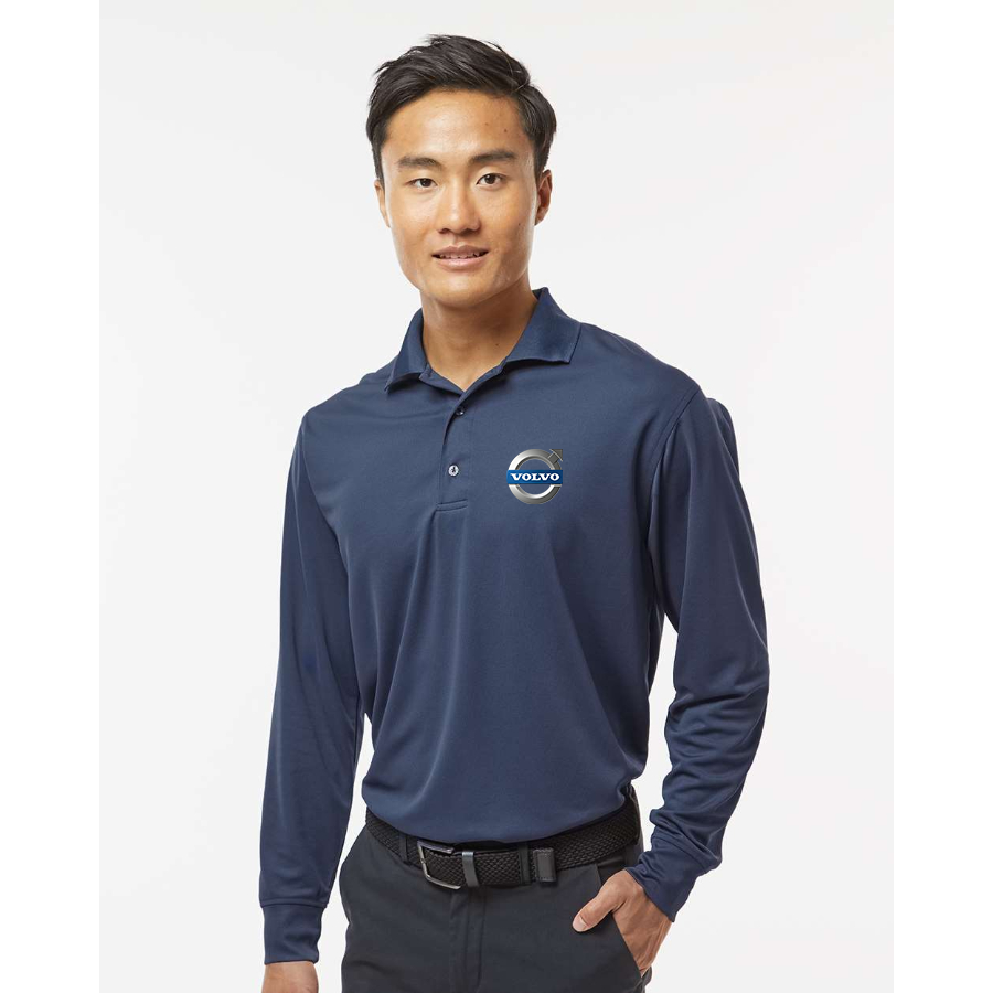 Men's Volvo car Paragon Prescott Long Sleeve Polo