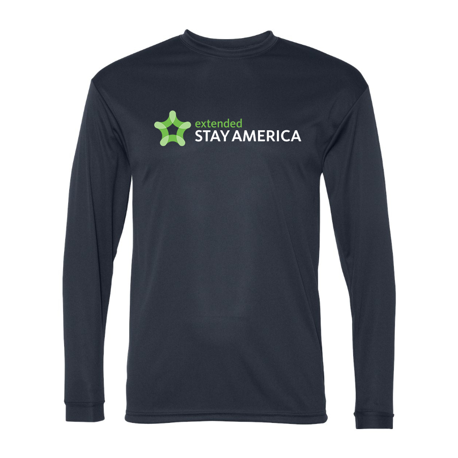 Men's  Extended Stay America  Polyester Long Sleeve T-Shirt