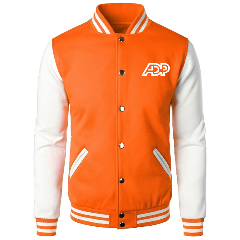 Men's  ADP Varsity Baseball Jacket Cotton Blend Letterman Jackets