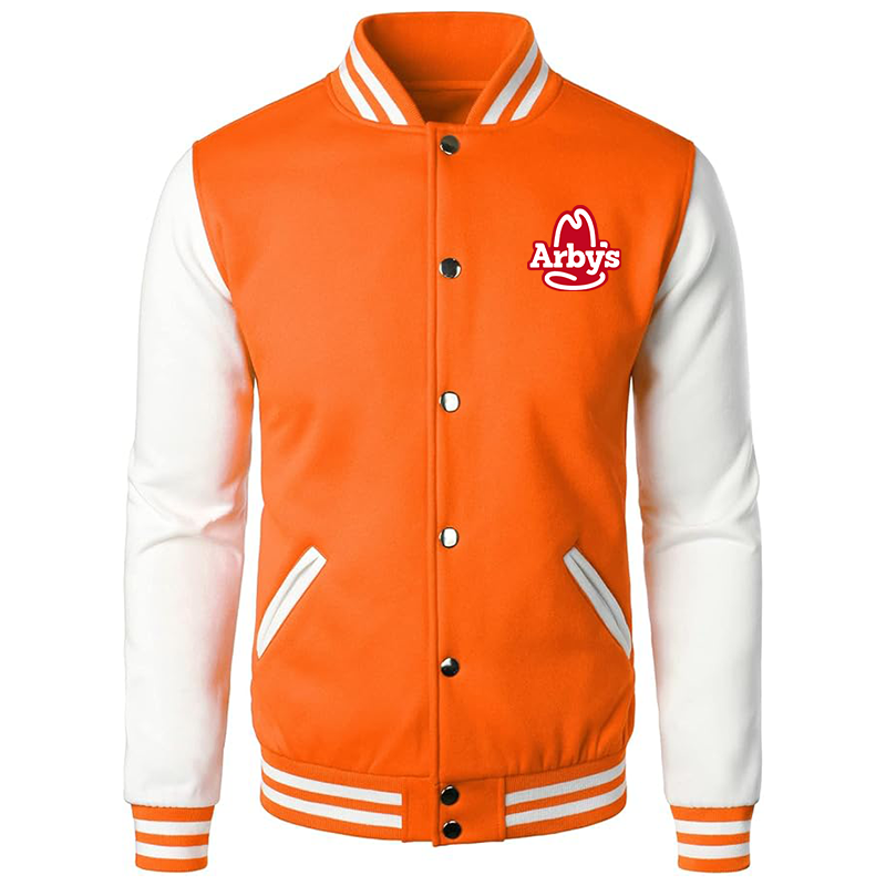 Men's  Arbys Varsity Baseball Jacket Cotton Blend Letterman Jackets