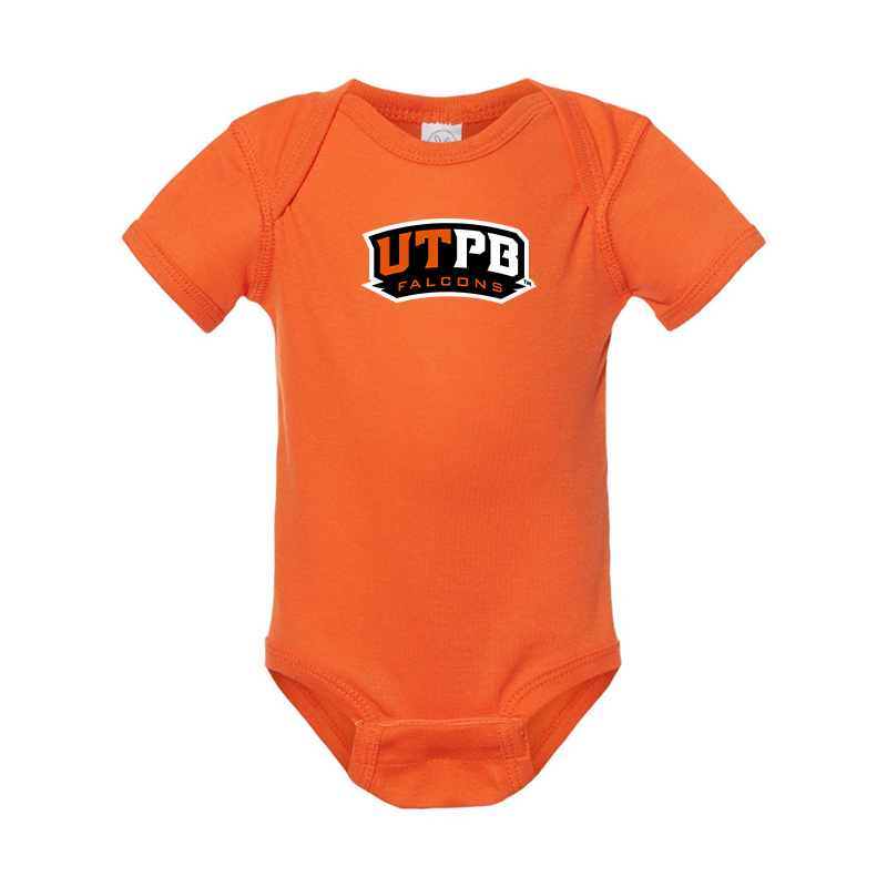 UTPB Falcons  Rabbit Skins Infant Baby Rib Bodysuit
