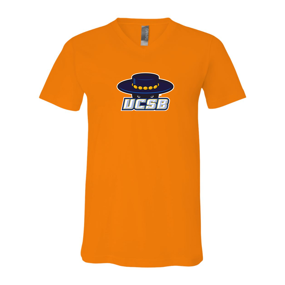 UCSB Gauchos BELLA  CANVAS - Jersey V-Neck T-Shirt