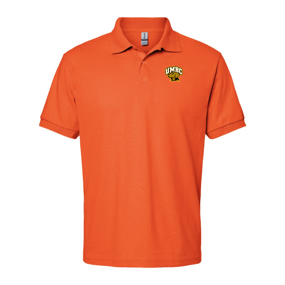 Men's  UMBC Retrievers Gildan Dry Blend Jersey Polo