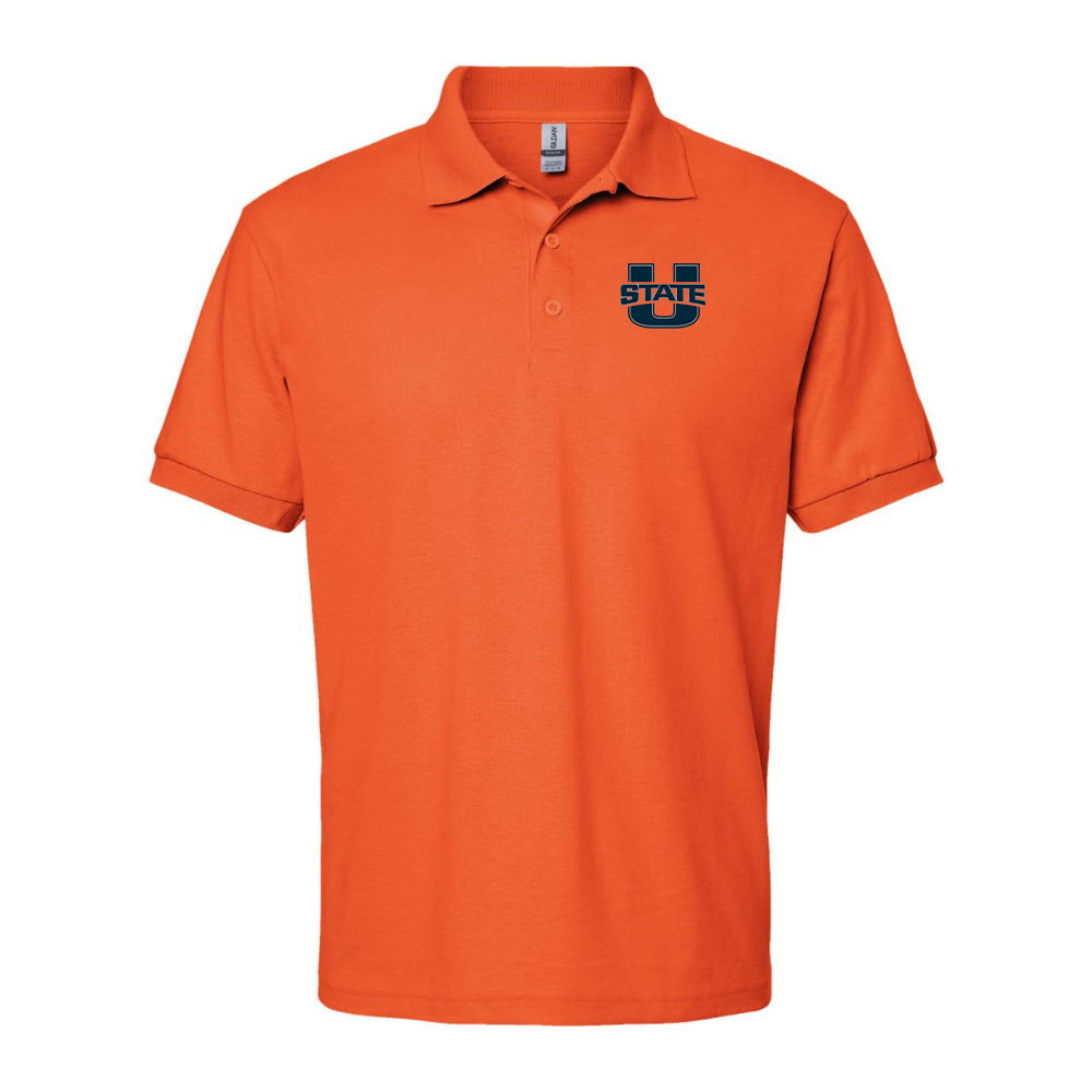 Men's Utah State Aggies Gildan Dry Blend Jersey Polo