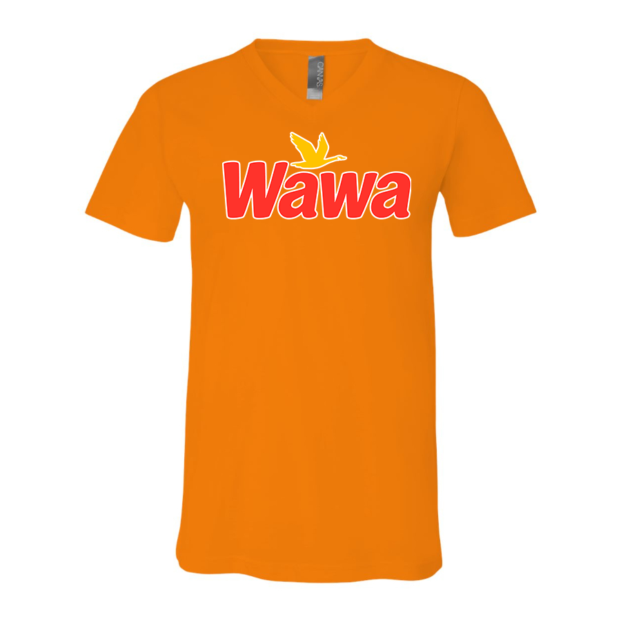 Men's Wawa Gas Station  BELLA + CANVAS - Jersey V-Neck T-Shirt