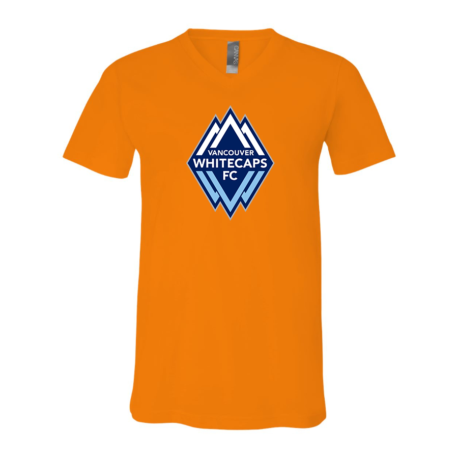Men's Vancouver Whitecaps FC BELLA + CANVAS - Jersey V-Neck T-Shirt