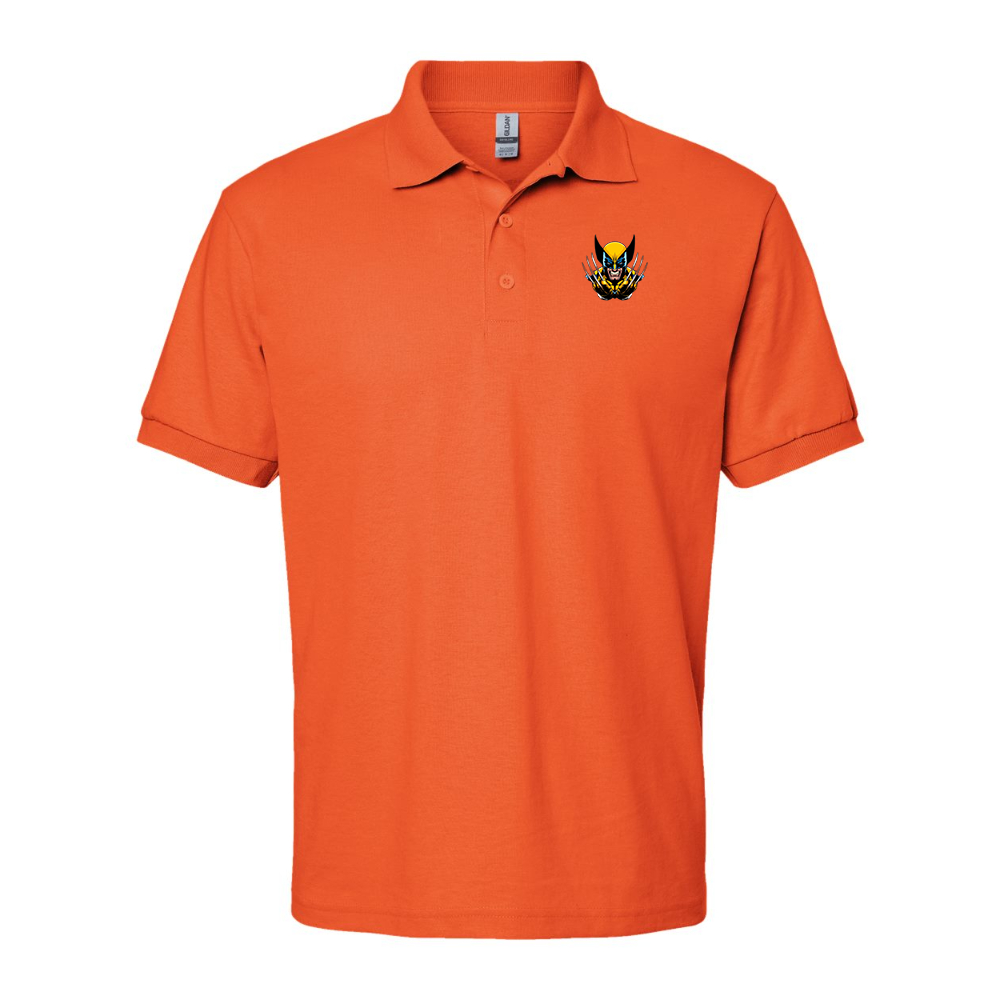 Men's Wolverine 2025 Art  Gildan Dry Blend Jersey Polo