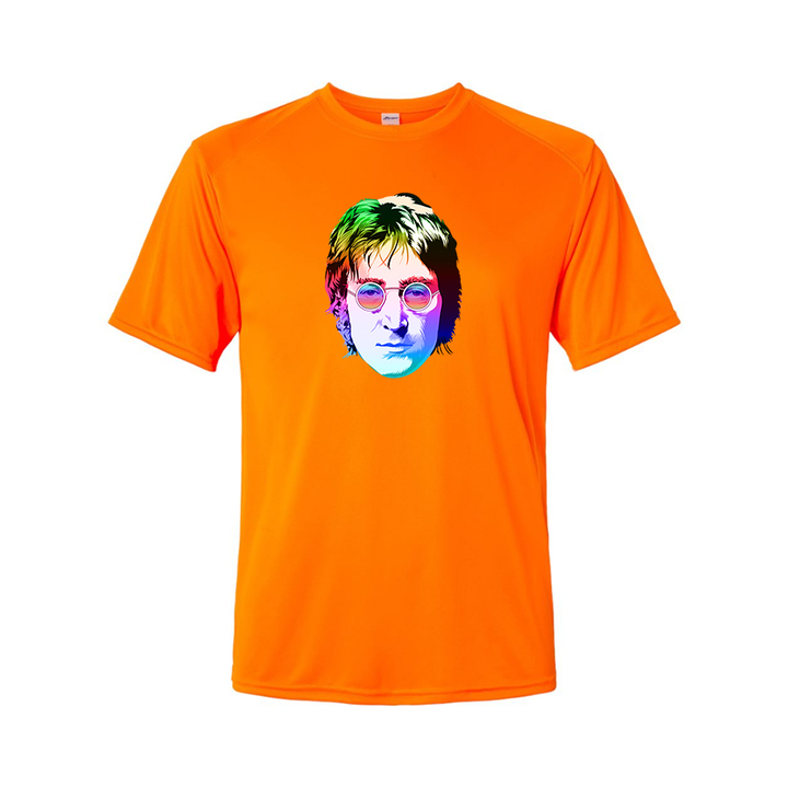 Men's John Lennon Face Art Music Polyester T-Shirt
