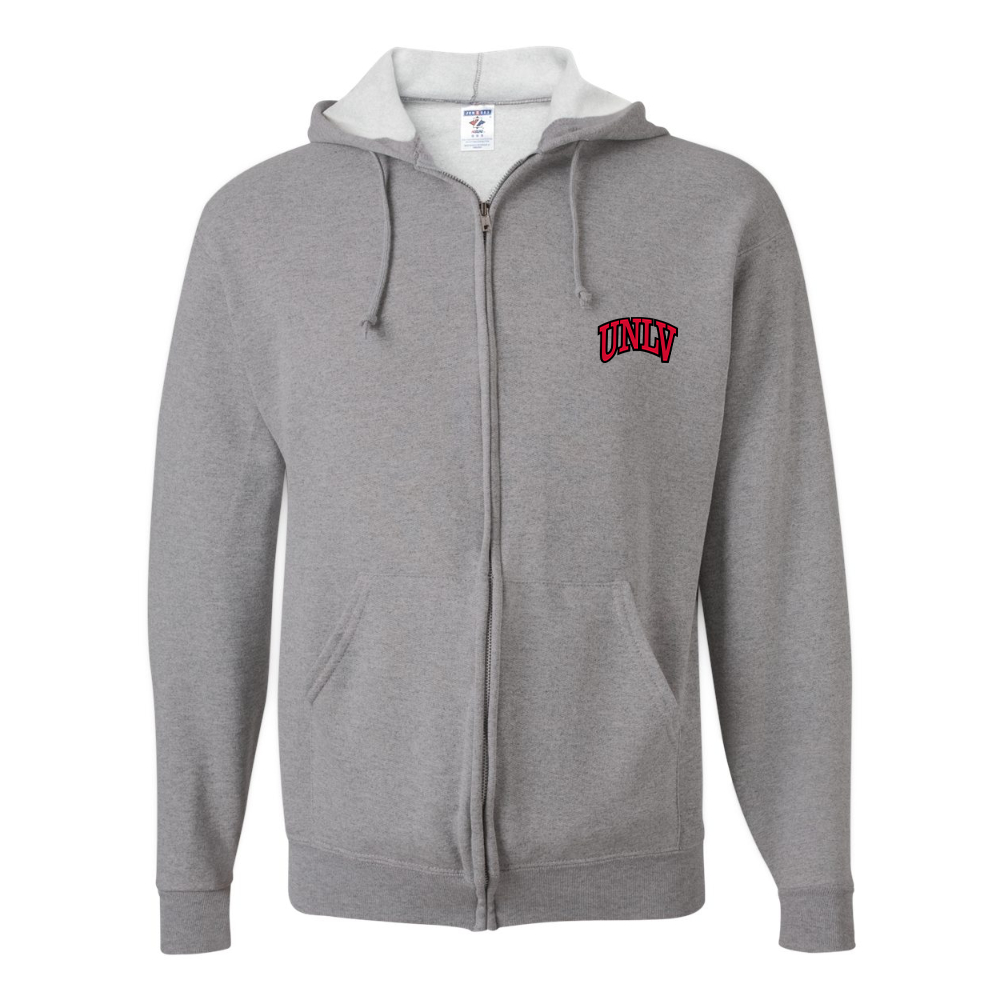 Men's UNLV Rebels JERZEES NuBlend Full-Zip Hooded Sweatshirt