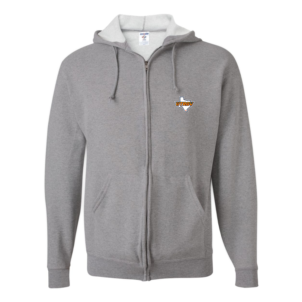 Men's UTRGV Vaqueros JERZEES NuBlend Full-Zip Hooded Sweatshirt