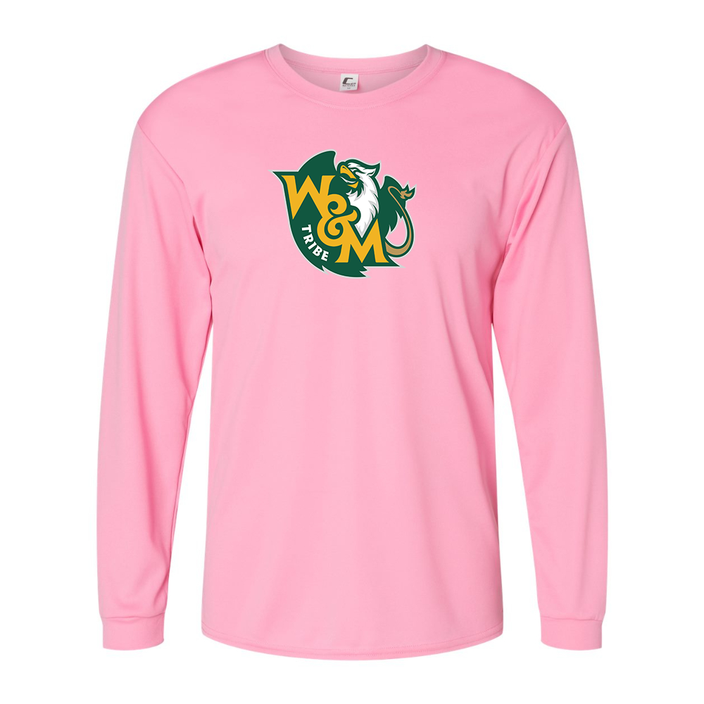 Men's William and Mary Tribe Performance Long Sleeve T-Shirt