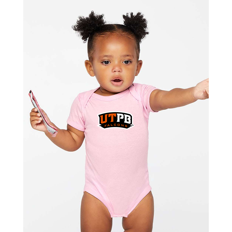 UTPB Falcons  Rabbit Skins Infant Baby Rib Bodysuit