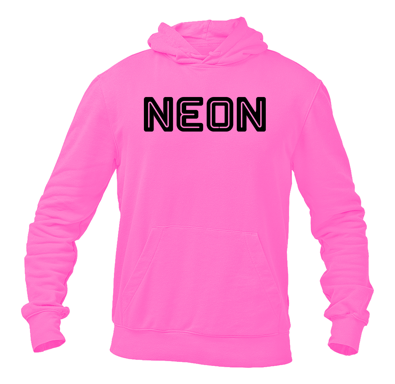 Men's Neon  Logo Pullover Hoodie