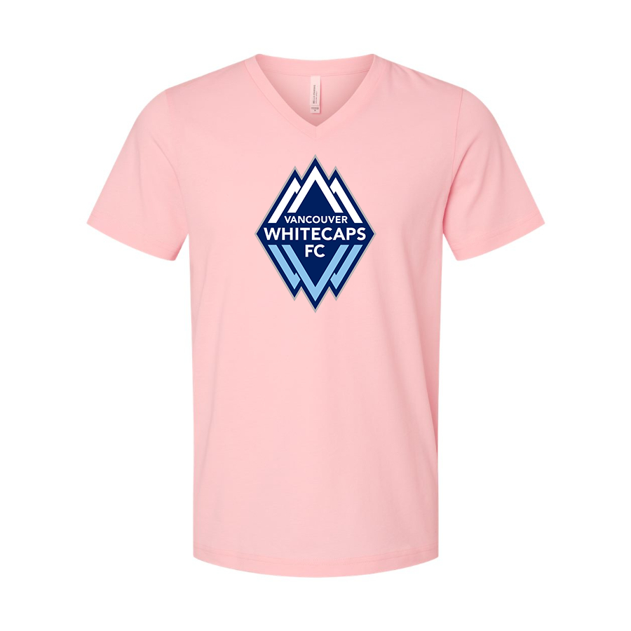 Men's Vancouver Whitecaps FC BELLA + CANVAS - Jersey V-Neck T-Shirt
