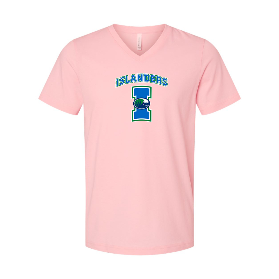 Men's  Texas AM CC Islanders  BELLA + CANVAS - Jersey V-Neck T-Shirt