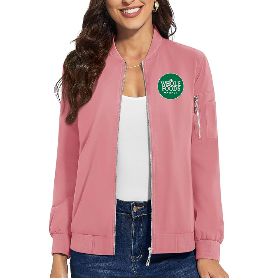 Women's Whole Foods Market Premium Bomber Jacket Outerwear