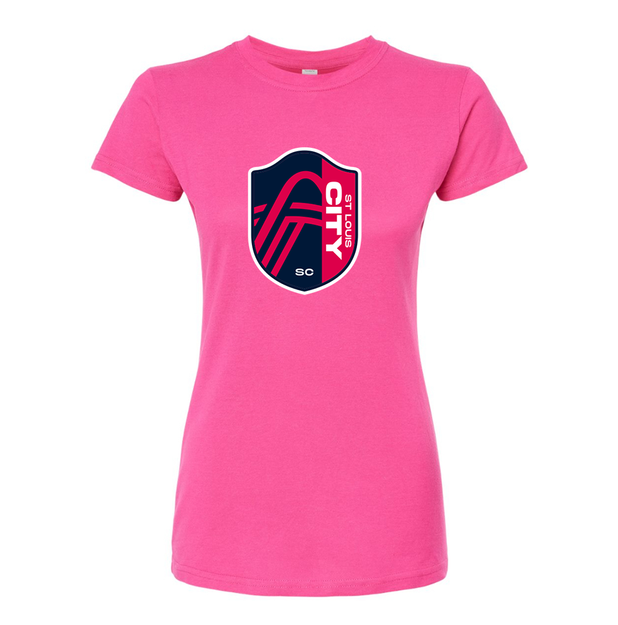 Women’s St. Louis City Soccer  Round Neck T-Shirt