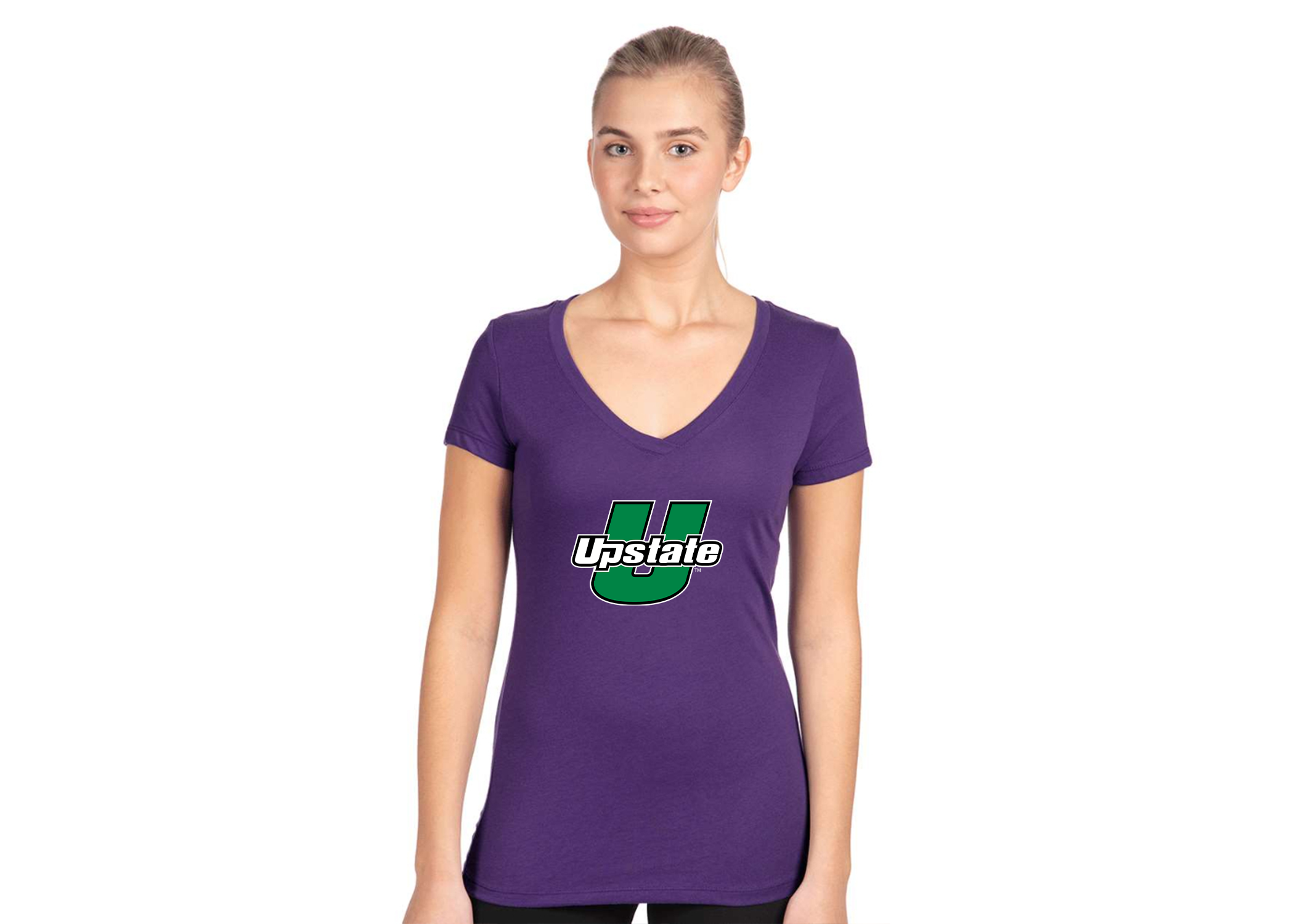 Women's USC Upstate Spartans Next Level V-Neck T-Shirt