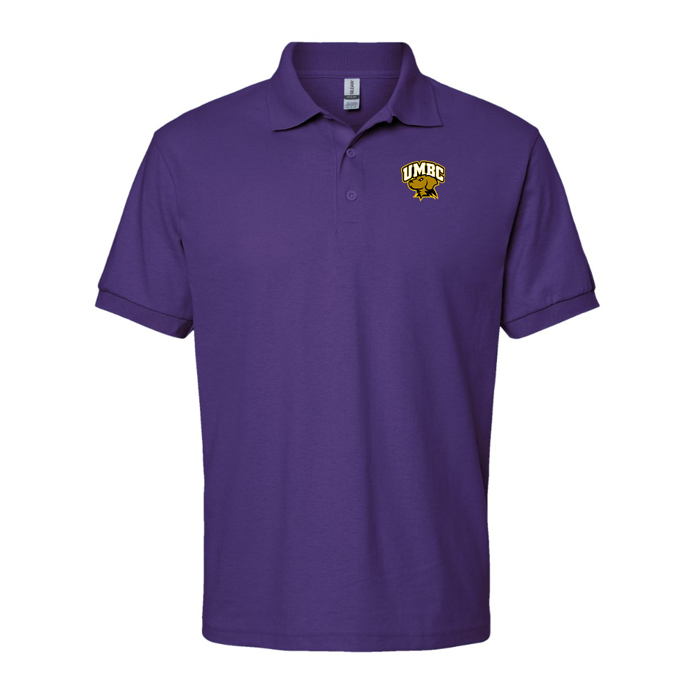 Men's  UMBC Retrievers Gildan Dry Blend Jersey Polo