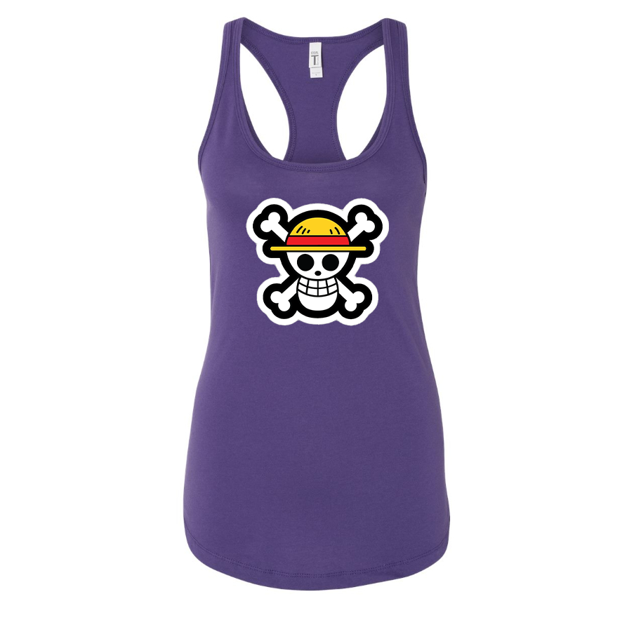 Women's Straw Hat  Racerback Tank Top